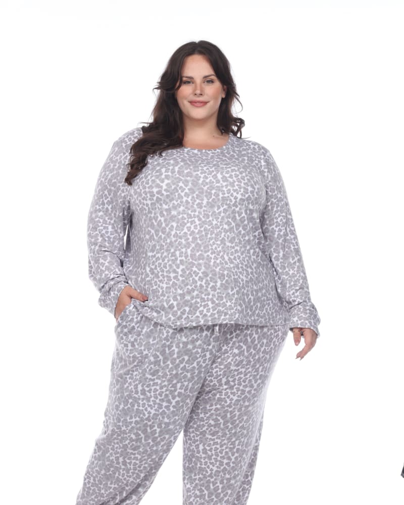 Cheetah print lounge set sales